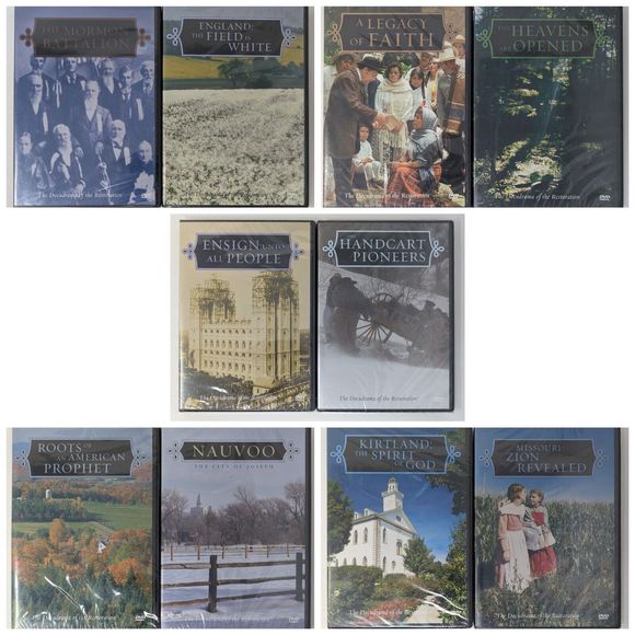 Docudrama of the Restoration 10 DVD Lot Living Scriptures Mormon Trek Pioneers - Picture 1 of 12